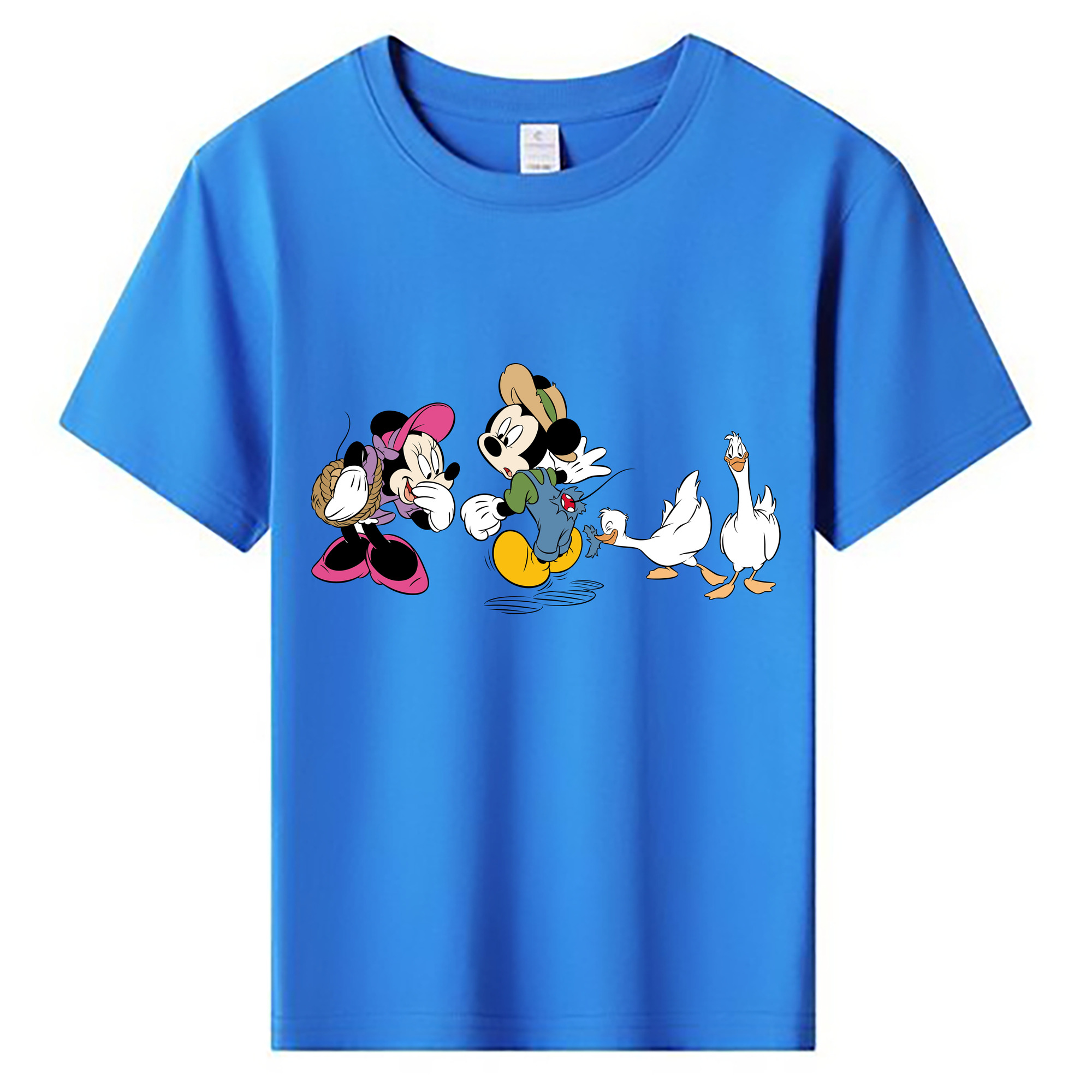ミッキーマウス Mickey Mouse 綿100％キッズTシャツ（フロントプリント）